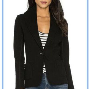 New  James Perse Cotton Jacket Black Size 2